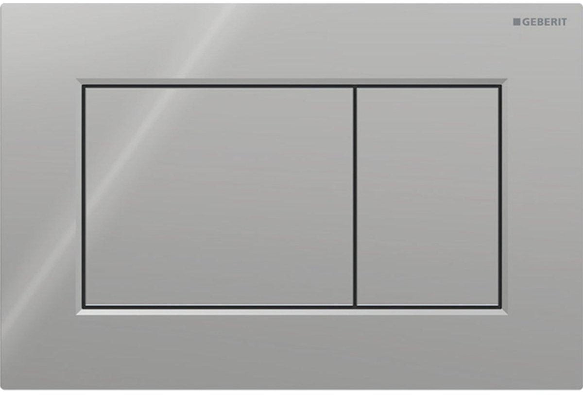 Geberit sigma01 control plate - 2-button flush - square - gloss chrome