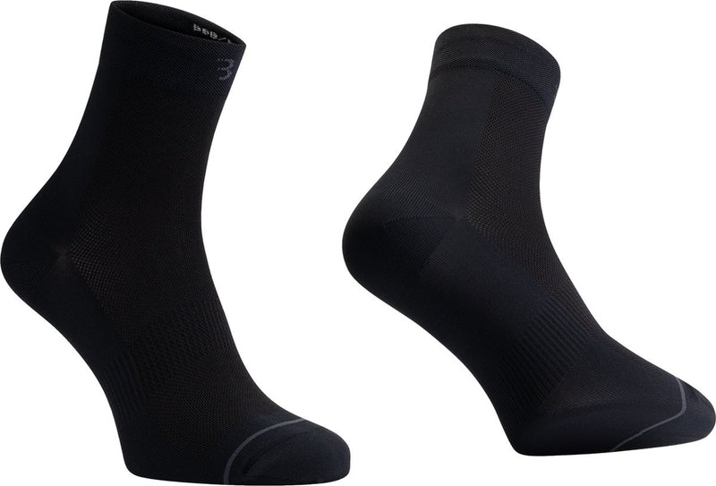 Bbb ciclismo calcetines de ciclismo negro - 3 pares - longitud: 13 cm - calcetines de ciclismo duraderos verano - talla 39 43 - calcetines de ciclismo para hombres y mujeres - combifeet bso-20