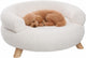 Cama para Perro Flamingo – Sofá Perro – Sofá Gato – Deteno Redondo Blanco – 54 x 54 x 27 cm – Patas de Madera