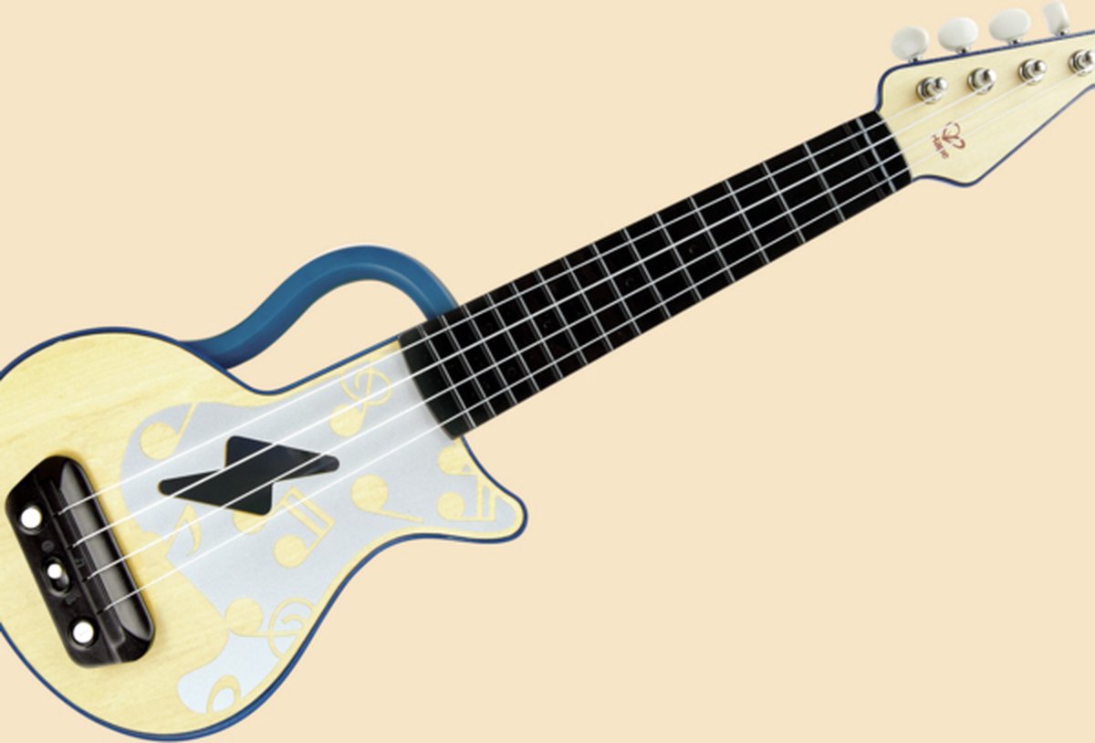 Hape ukulele with lights - blue