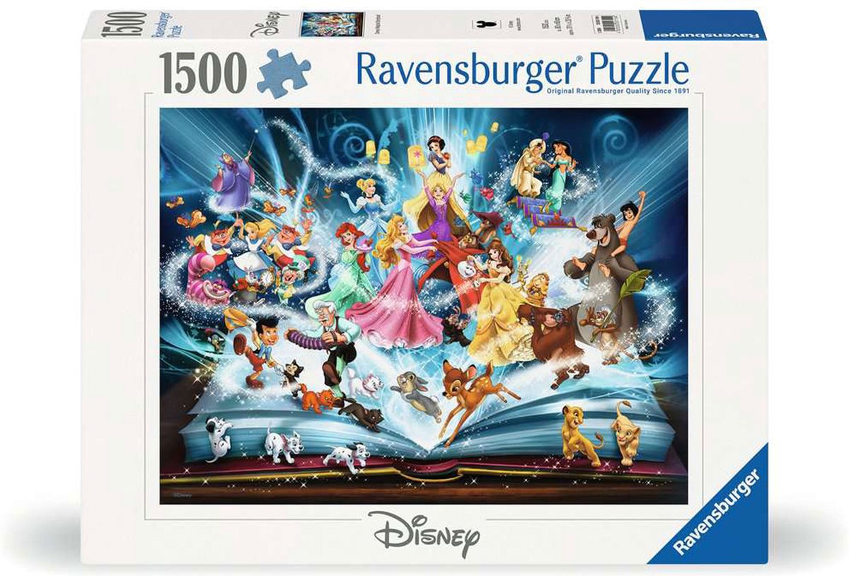 RAVENSBURGER JIGSAW puzzle Disney's Magic Fairy Tale Book, 1500st.
