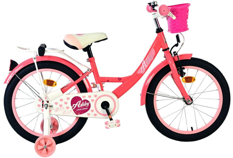 Volare Ashley Bicycle para niños - Niñas - 18 pulgadas - Rojo rosa