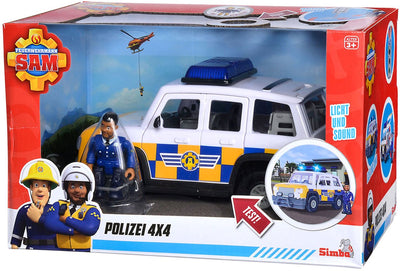 Auto della polizia di Sam pompiere con figura di gioco