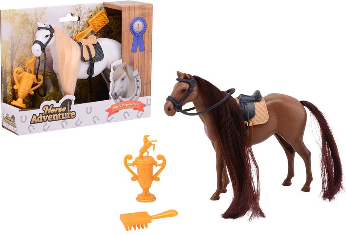 Johntoy Horses Play Set Haren Brushing