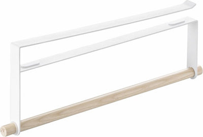 Yamazaki hanging kitchen roll holder - tosca - white