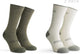 Rogelli merino wool fietssokken - 2-pack - groen taupe - 36 39