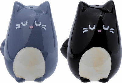 Fine Fine Fine Cat Pepper y Salt Stel Negro Negro