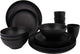 Bo-camp - industrial - servies - orville - 16 stuks - zwart