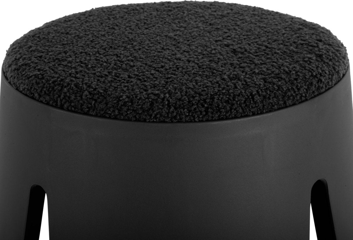 Taburete Leitmotiv savor - negro - ø44cm - moderno