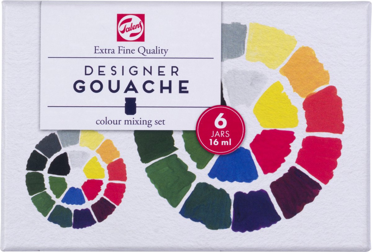TALENS GOUACHE EXTRA SET PRIMARIO SET, VIALS 6X16ML