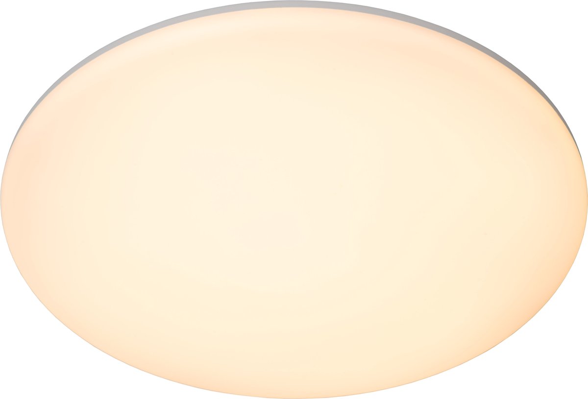 Lucide olson - plafón (plafón) baño - ø 35 cm - led - cct - 1x36w 3000k 6500k - ip44 - opal