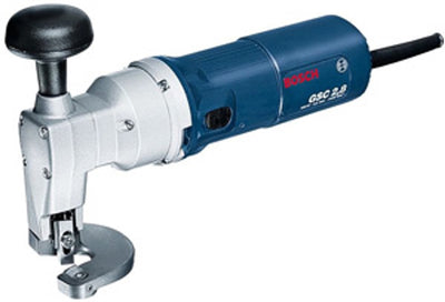 Cizalla para chapa Bosch GSC 2,8 (llave Allen SW 2,5, llave Allen SW 5, calibre de ajuste, cuchilla)