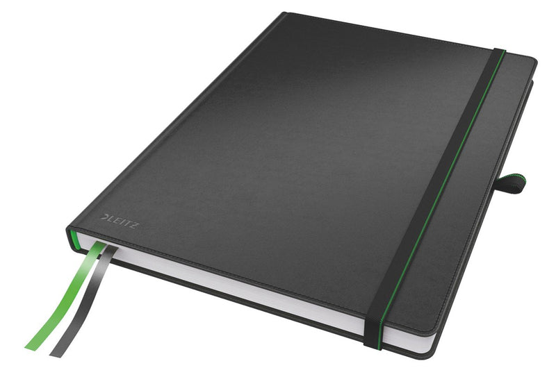 Quaderno completo Leitz A4 a righe - con copertina rigida - nero