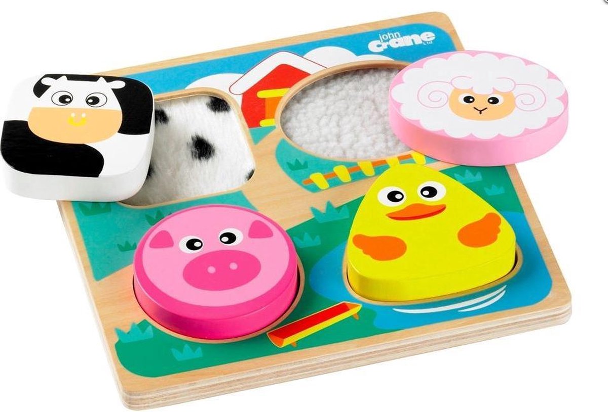 Granja de rompecabezas táctil Tidlo, 4 piezas
