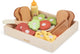 Set per panini in legno Woet ® - crea il tuo set da gioco per panini con oltre 16 accessori - cibo giocattolo per giochi di ruolo - giocattoli educativi da cucina - da 2 anni