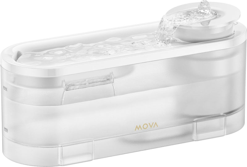 Mova WF10 pro - bebedero para gatos, mascotas pequeñas - 1,5l - fuente de agua inalámbrica con 3 niveles de agua - filtración múltiple - silenciosa (<30dB)