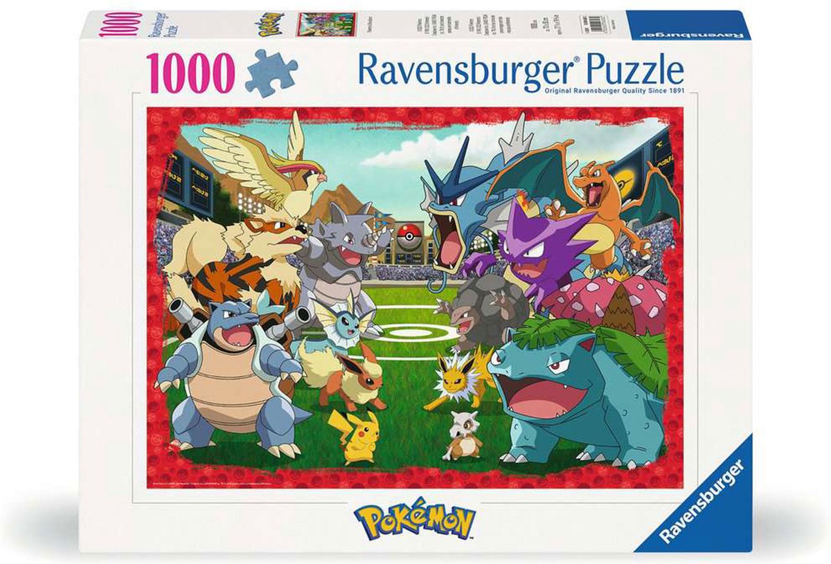 Ravvensburger Jigsaw Puzzle Confronto tra Pokémon, 1000st.