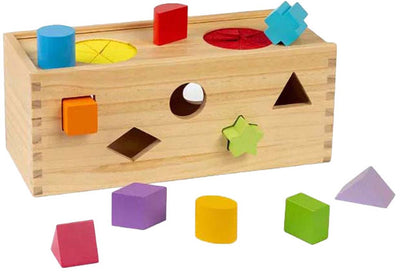 Bigjigs Wooden Mystery Box Vormstoof, 10dlg.