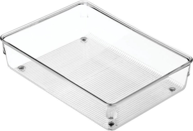 Idesign - organizer per cassetti Linus - plastica - trasparente
