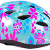 Casco per biciclette per bambini Vlatare XS Blue Pink Flowers 47-51 cm extra piccolo modello
