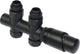 Plieger como design - onderblok set recht - incl. koppeling - 15 en 16mm - mat zwart
