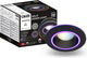 Faretto da incasso intelligente Calex halo - downlight intelligente - RGB e luce bianca calda - nero