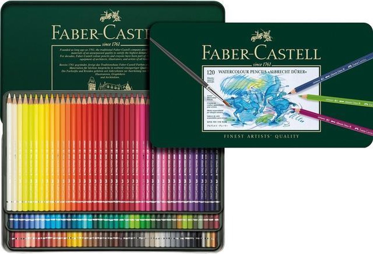 Matita acquarello Faber-castell - albrecht durer - latta 120 pezzi - fc-117511