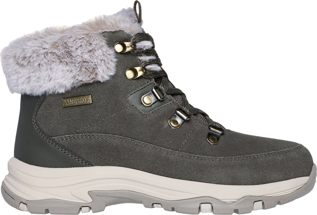 Skechers trego - botas de mujer snow preocupa - verde oliva - talla 37