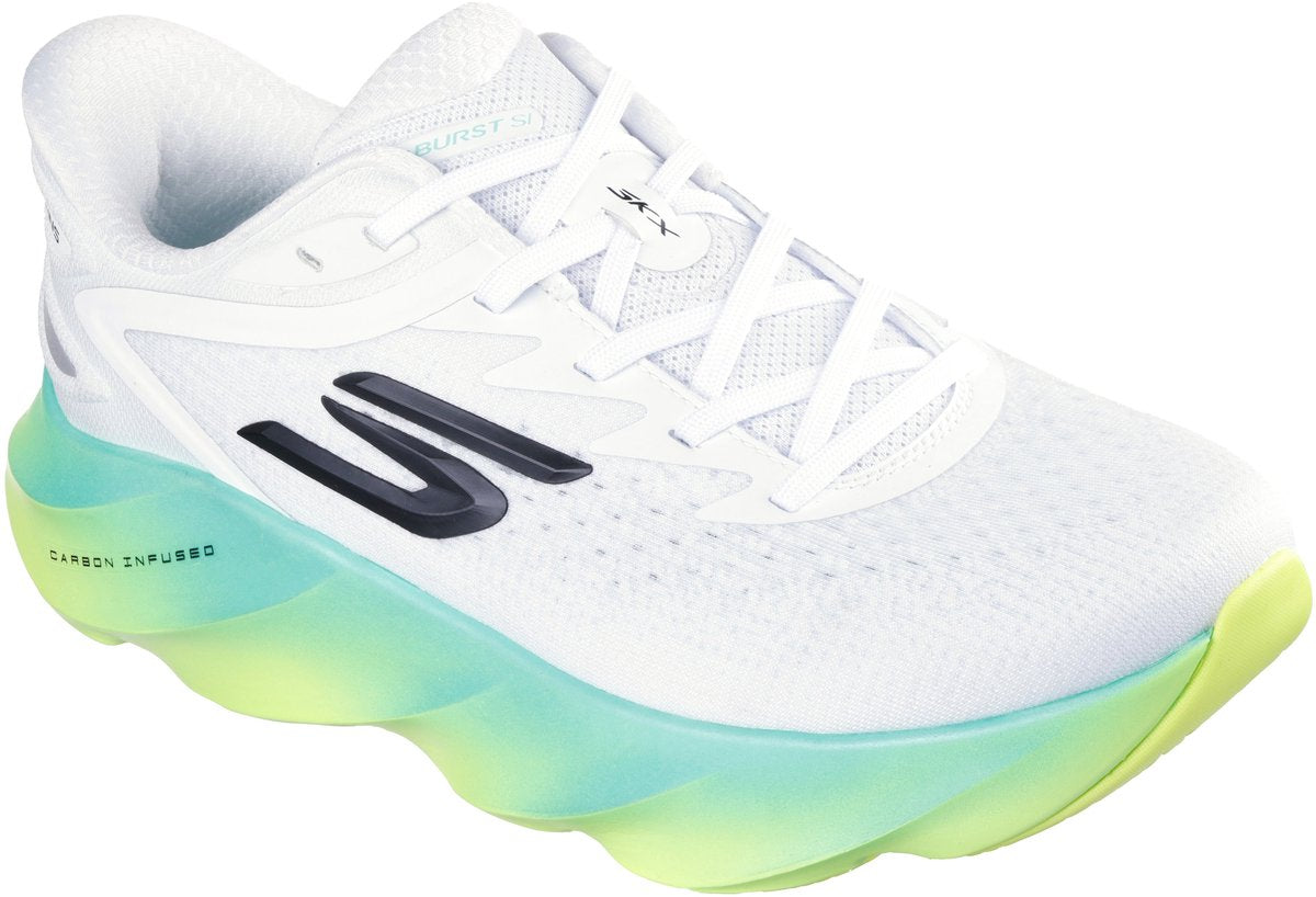 Skechers skx aero burst - si heren sportschoenen - wit multi