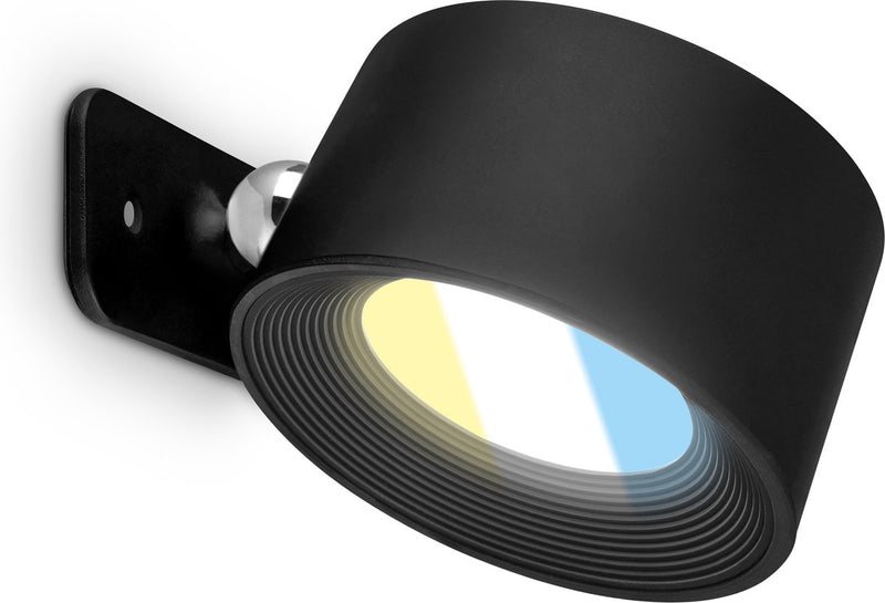 B.k.licht briloner tari - aplique recargable interior - regulable táctil - CCT - giratorio - con imán - batería e inalámbrico - USB-C - negro