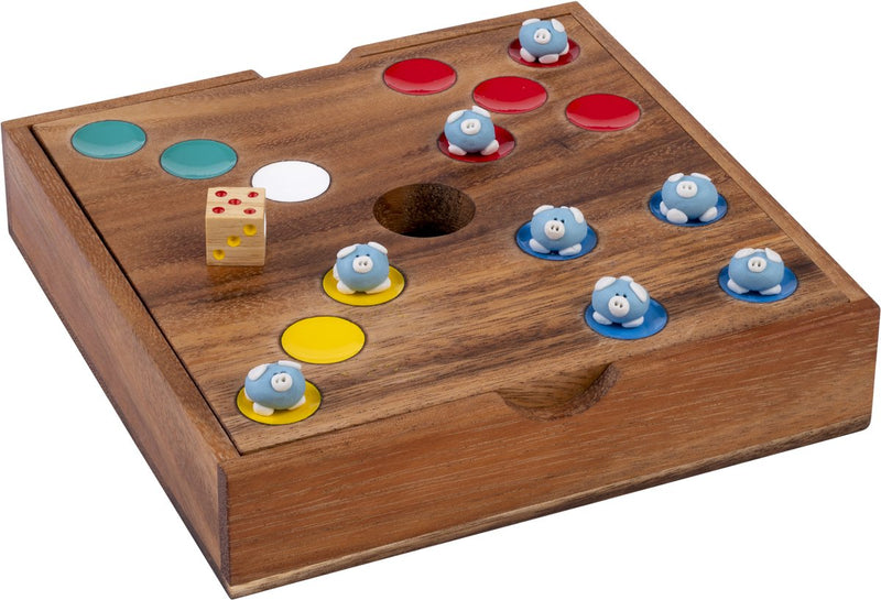 Tana per maiale Engelhart - blu - legno -