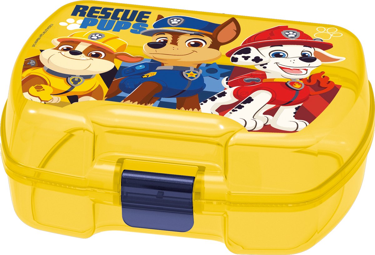 Stor paw patrol lunchbox – premium broodtrommel voor kinderen vanaf 4 jaar – luchtdicht – bpa-vrij – geel
