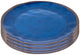 Bo-camp - plato de desayuno - halo - 4 piezas - melamina - azul