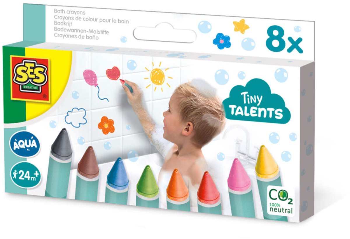 SES Tiny Tiny Talents Bath Chalk 8 colores