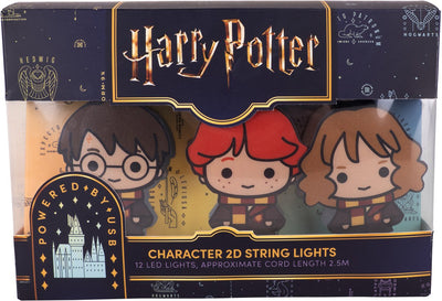 Mad monkey harry potter - lichtsnoer - met personages - 12 lampjes - 2,5 meter lang - usb-c