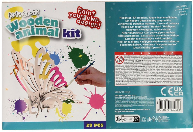 Wooden Kitings Package Create and Paint your own crocodile