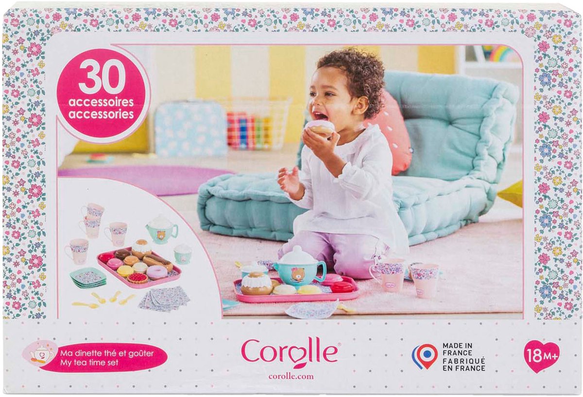 Corolle my set da tè per babydoll, 30 pz.