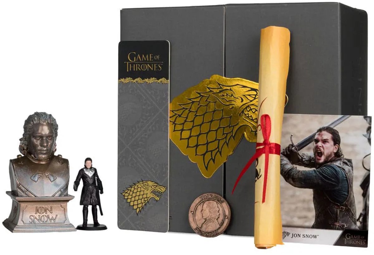 Mcfarlane Toys scatola da collezione Game of Thrones mini figura di Jon Snow