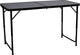 Abbey camp campingtafel 120x60 cm opvouwbaar - verstelbaar 54-69 cm - grijs