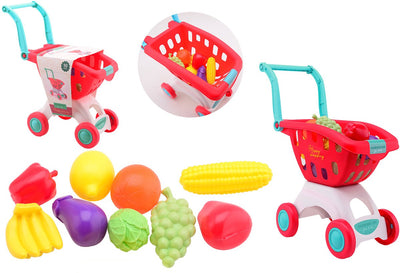 Giocattolo del carrello della spesa Johntoy con accessori - shopping.