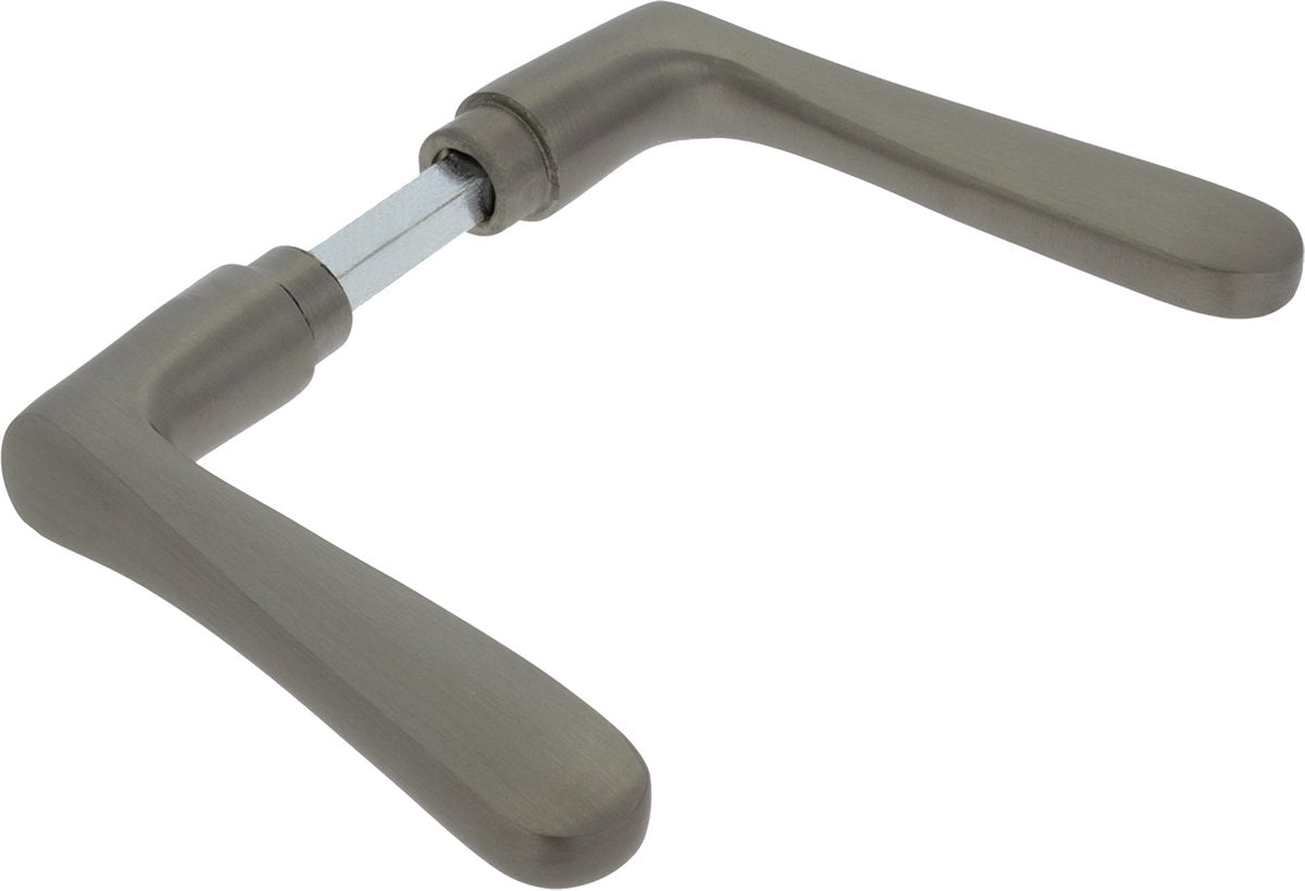 Maniglia Starx argento - accessori per porte - maniglia a farfalla - alluminio f9