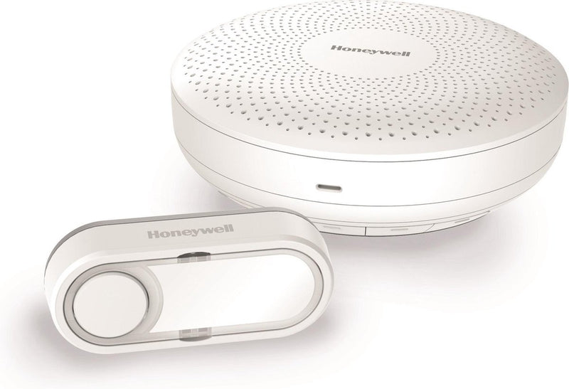 Honeywell - llamada inalámbrica - 150m - 80 decibeles - redondo - blanco
