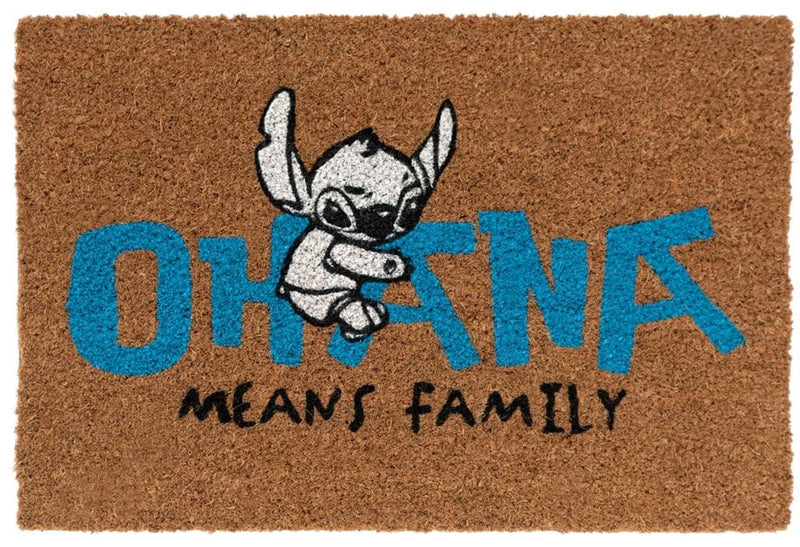 Disney - lilo stitch - zerbino - tappetino di benvenuto - ohana significa famiglia