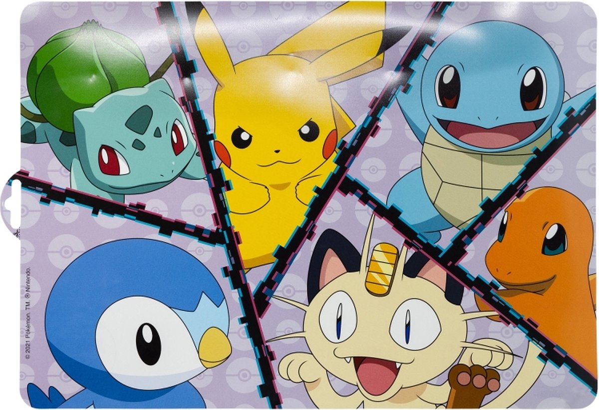 Pokémon pokemon placemat - 42x28 cm - onderleger - eten en knutsel placemat