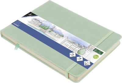 Quaderno da disegno Kangaro - formato A5 orizzontale - nuovo - copertina rigida in PU - con elastico e nastro