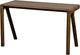 Escritorio de madera - mango - nogal - 78x130x60
