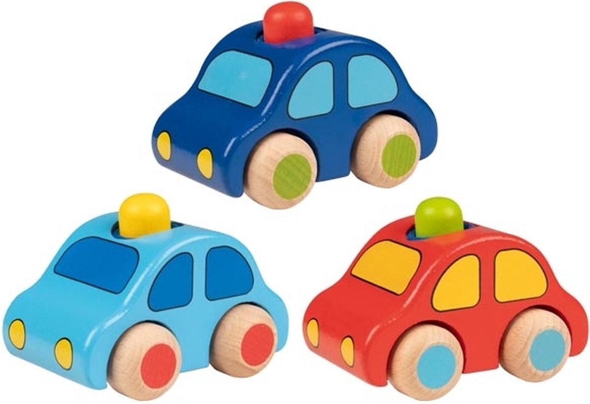 Veicolo in legno Goki con corno