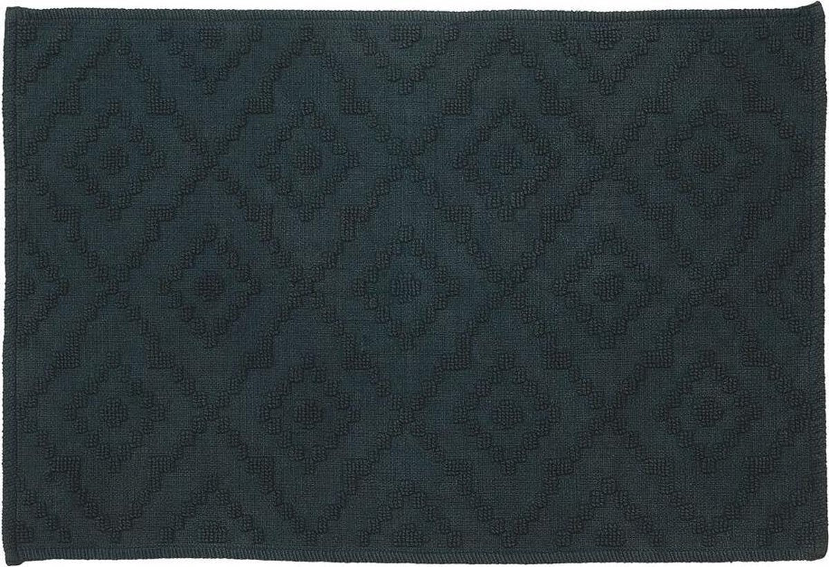 Sealskin - alfombra de baño azteca 60x90 cm - algodón - verde oscuro