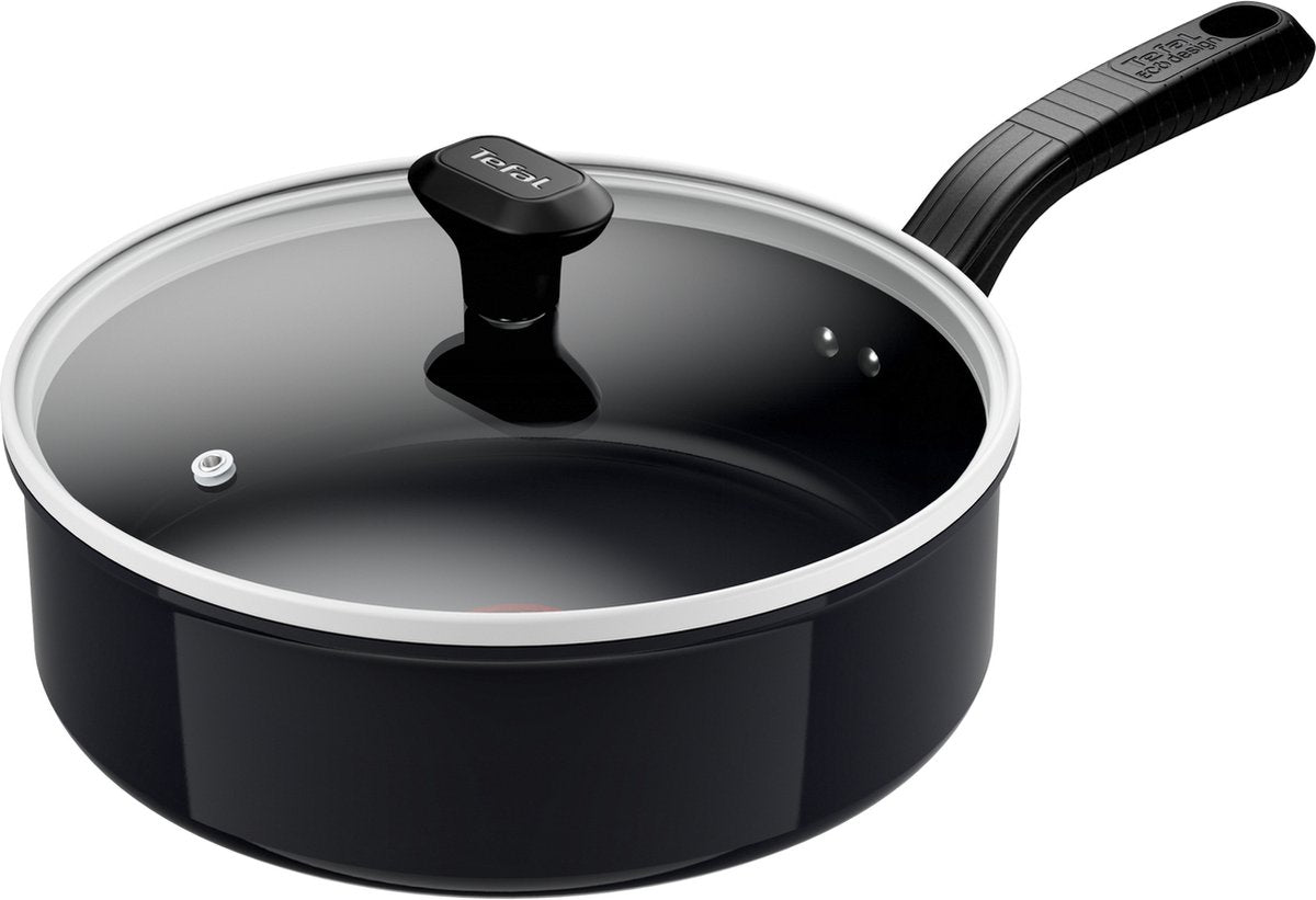 TEFAL COCINA TEFAL TEFAL CAPA CAGE CERAMIC SPAUTE 24 cm sin PFAS con tapa de cerámica antiadherente de cerámica adecuado para inducción