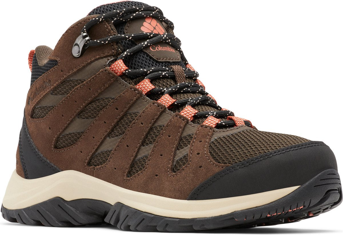 Botas de montaña impermeables Columbia redmond™ iii mid para mujer - cordobán, coral oscuro - talla 42